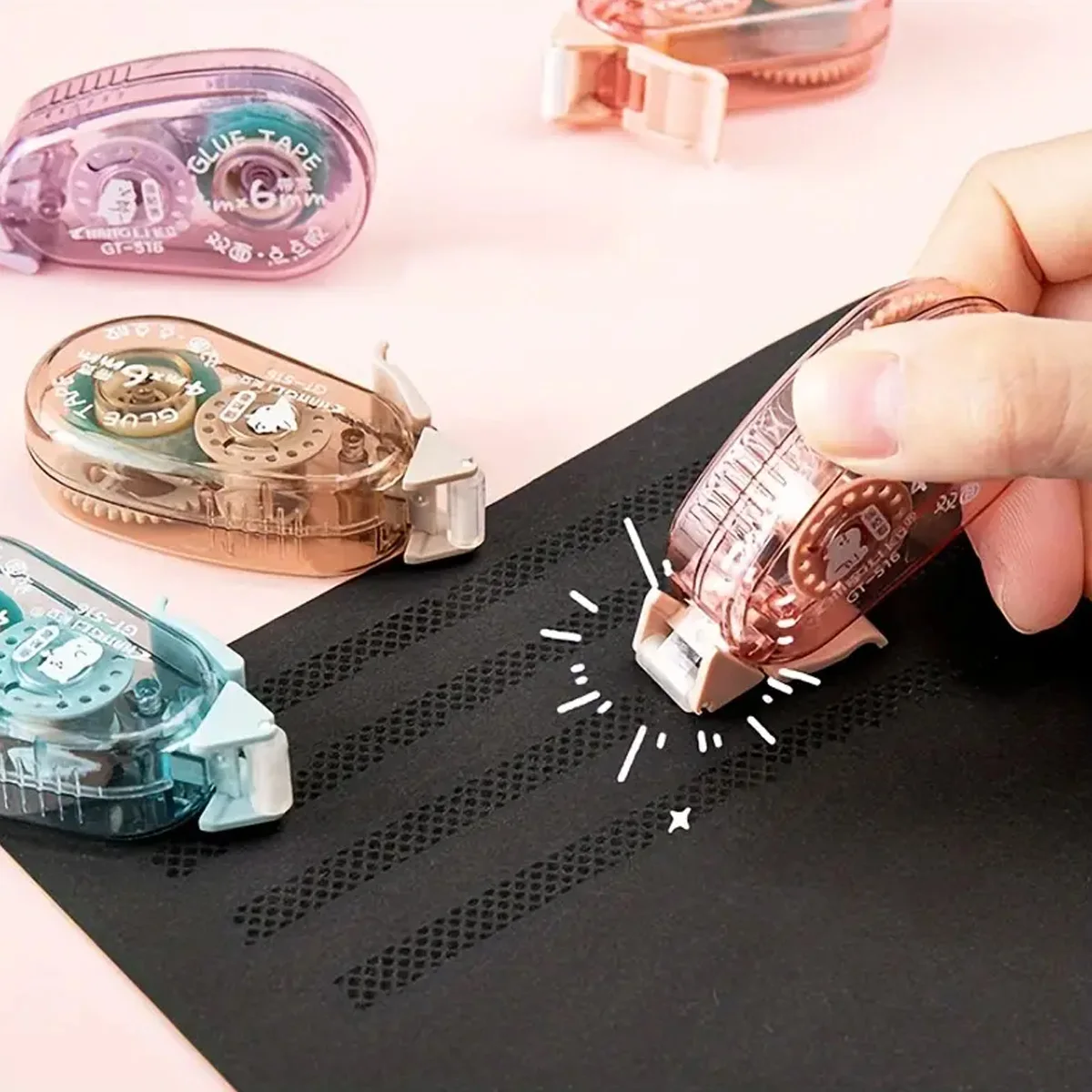 WQN-1PC Kawaii Dispensing High Viscosity Does Not Leave A Trace Correction Tape Transparent For Student And Office Use