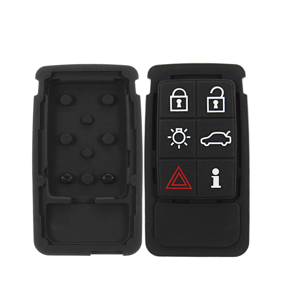 YIQIXIN Silicone Smart Key Pad Remote Car Shell Case For Volvo S60 V60 S70 V70 XC60 XC40 XC70 Repair Rubber Pads Mat 5/6 Button