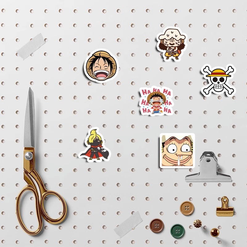 100PCS Nette Cartoon Ein Stück Aufkleber Kawaii Hand Konto DIY Aufkleber kinder Tagebuch Aufkleber Pack Schlafzimmer Dekor