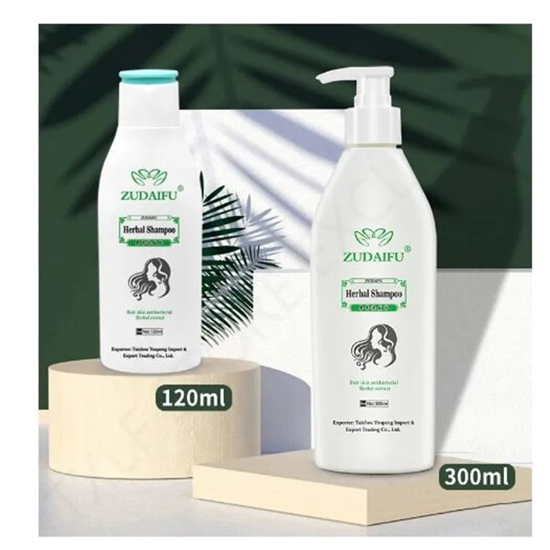 120Ml/300Ml Zudaifu Shampoo Terapêutico Tratamento Anti-Caspa Comichão e descamação do couro cabeludo Psoríase e Dermatite Seborreica