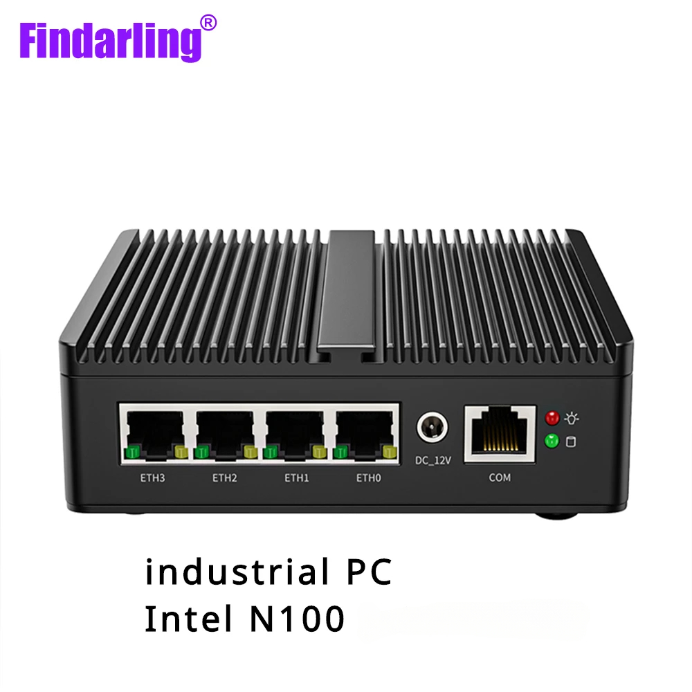 Mini PC industriel Intel N100/N150 routeur souple 4xIntel i226V 2.5G LAN DDR5 NVME SSD pfSense appareil pare-feu ESXI AES-NI