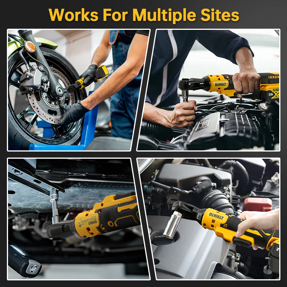 Dewalt Brushless Ratchet Wrench DCF512  Variable Speed Power  Wrench LED Light Cordless 20V Battery Power Tools Electric Tools