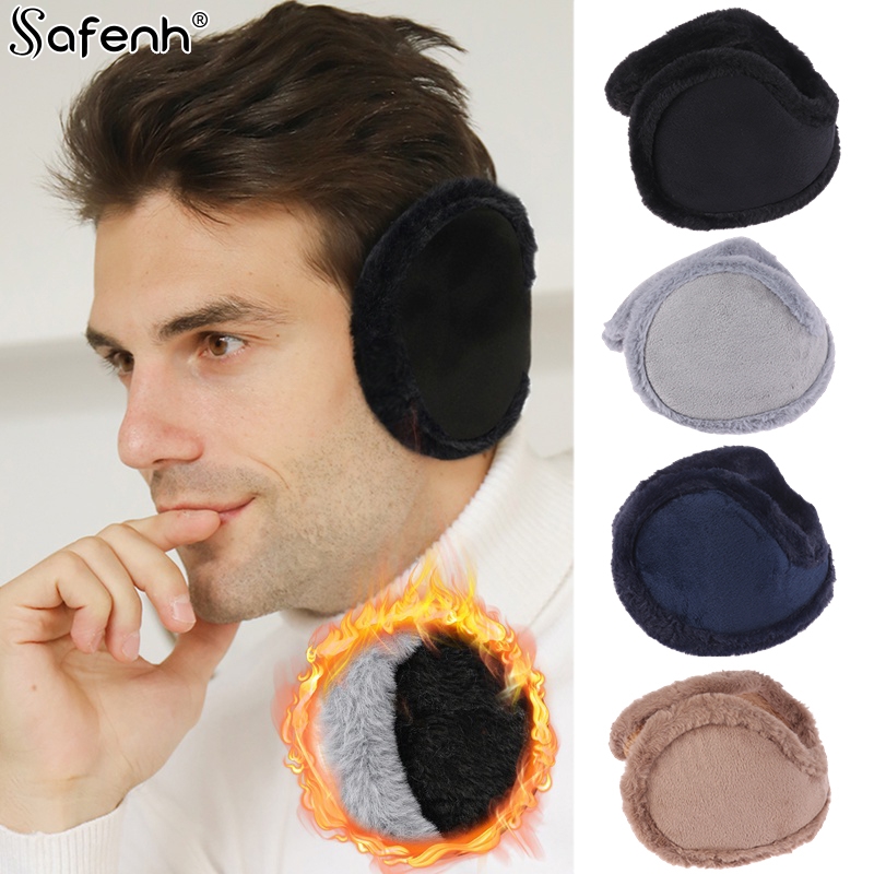 Soft Windproof Earmuffs Men Women's Ear Warm Protector Thicken Plush Winter Warm Fleece Earmuff Outdoor Cycling Warmer Ear Muffs