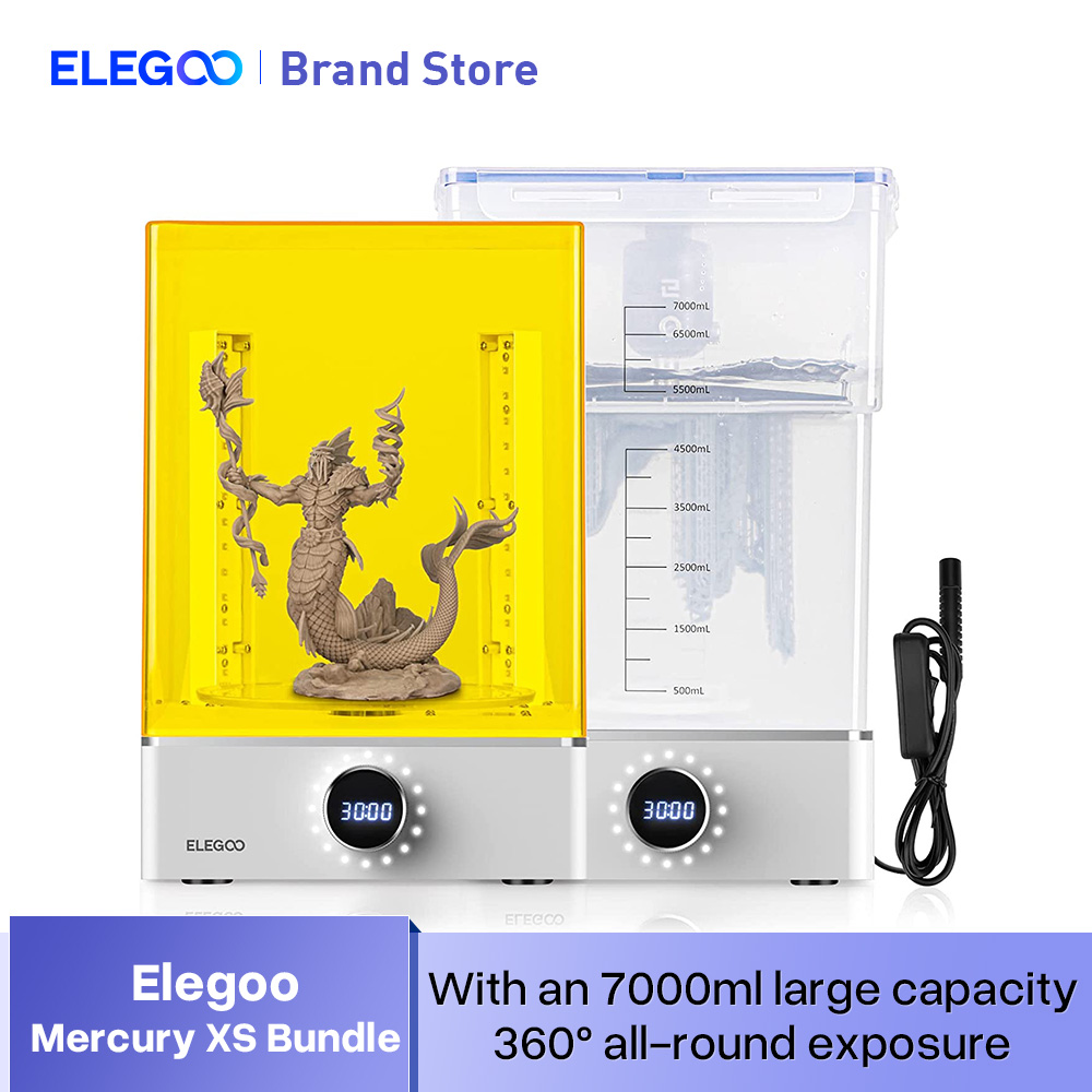 ELEGOO Mercury XS Bundle Wasch- und Heizmaschine mit separatem 3D-Harzdrucker, kompatibel mit SATURN 3 ULTRA