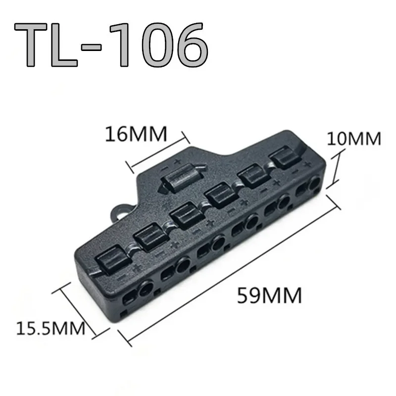 3/6Ports Out Line Splitter Quick Connect Niederspannungsdraht Splitter Verteilerblock für Beleuchtung LED-Streifen-Verbindungsklemme