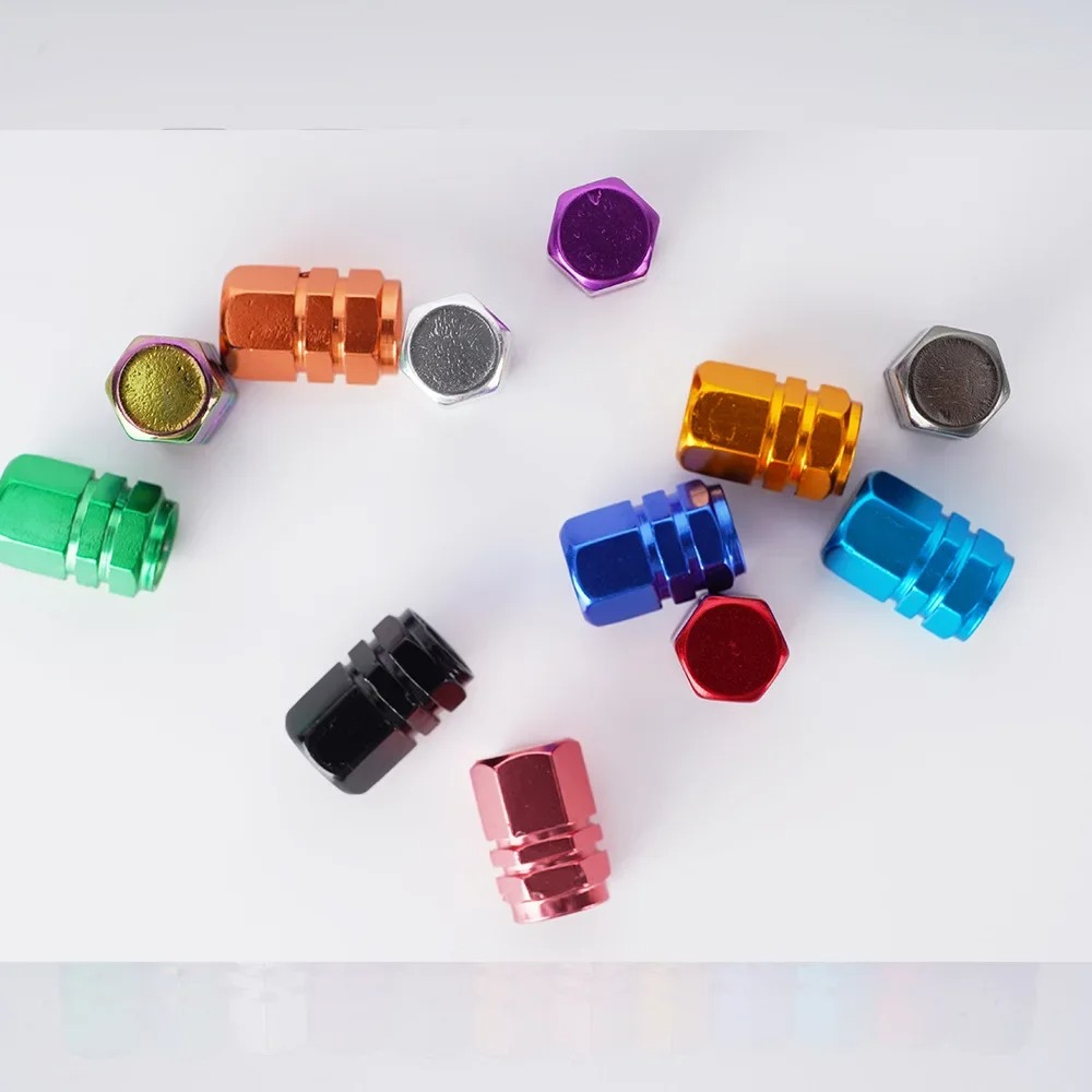 4 pçs bicicletas roda pneu válvula tampas aro do pneu haste cobre carro à prova de poeira tampa do pneu para carros motocicletas caminhões