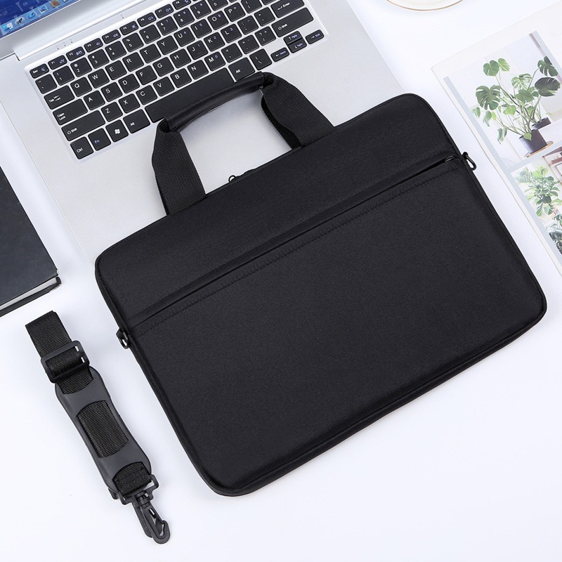 1pc solid color simple and lightweight laptop bag, portable business laptop bag, zipper style laptop bag, perfect gift