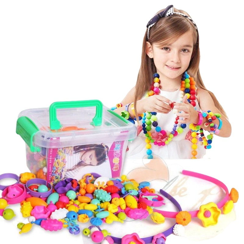 DIY Pop Perlen Mädchen Spielzeug Kreativität PopArty Perlen Snap-Together für Kind Handwerk Kinder Armband Schmuck Mode Kit Spielzeug für Mädchen