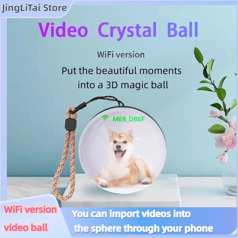 7 см 3DWiFi обновленная версия хрустальный шар DIY дисплей воспроизведения видео электронный шар, подходит для показа семьи и подарков другу