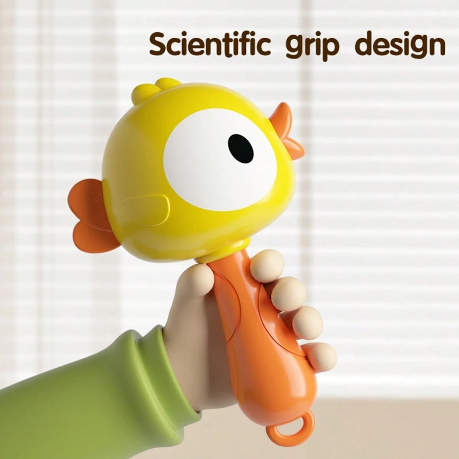 Plastic Kid Maracas with Crisp Sound, Bright Appearance, and Educational Toy for Early Education for 3 months+