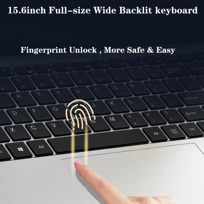 Laptop acessível de 15,6 polegadas - 8 GB de RAM, SSD maxi de 1 TB, computador notebook Windows 11 perfeito para estudantes e trabalhos de escritório retroiluminado KB