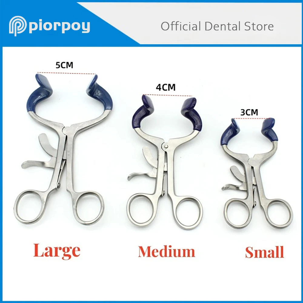 Piorpoy dental boca retrator abridor ortodôntico volt instrumento cirúrgico à prova de riscos material de aço inoxidável ferramentas dentista