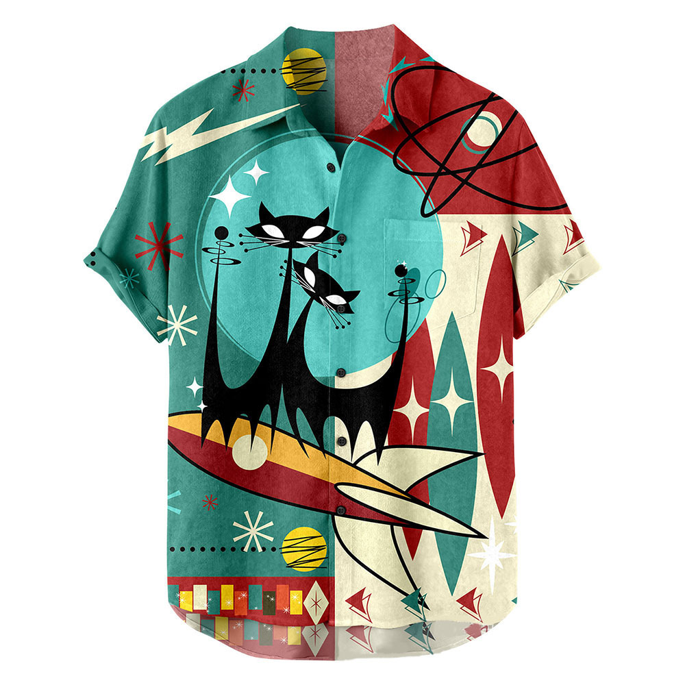 Chemise à fleurs hawaïennes pour hommes, cardigan abordable, revers décontracté, manches courtes, mince, document imprimé, mode estivale, vacances, nouveau, 2024