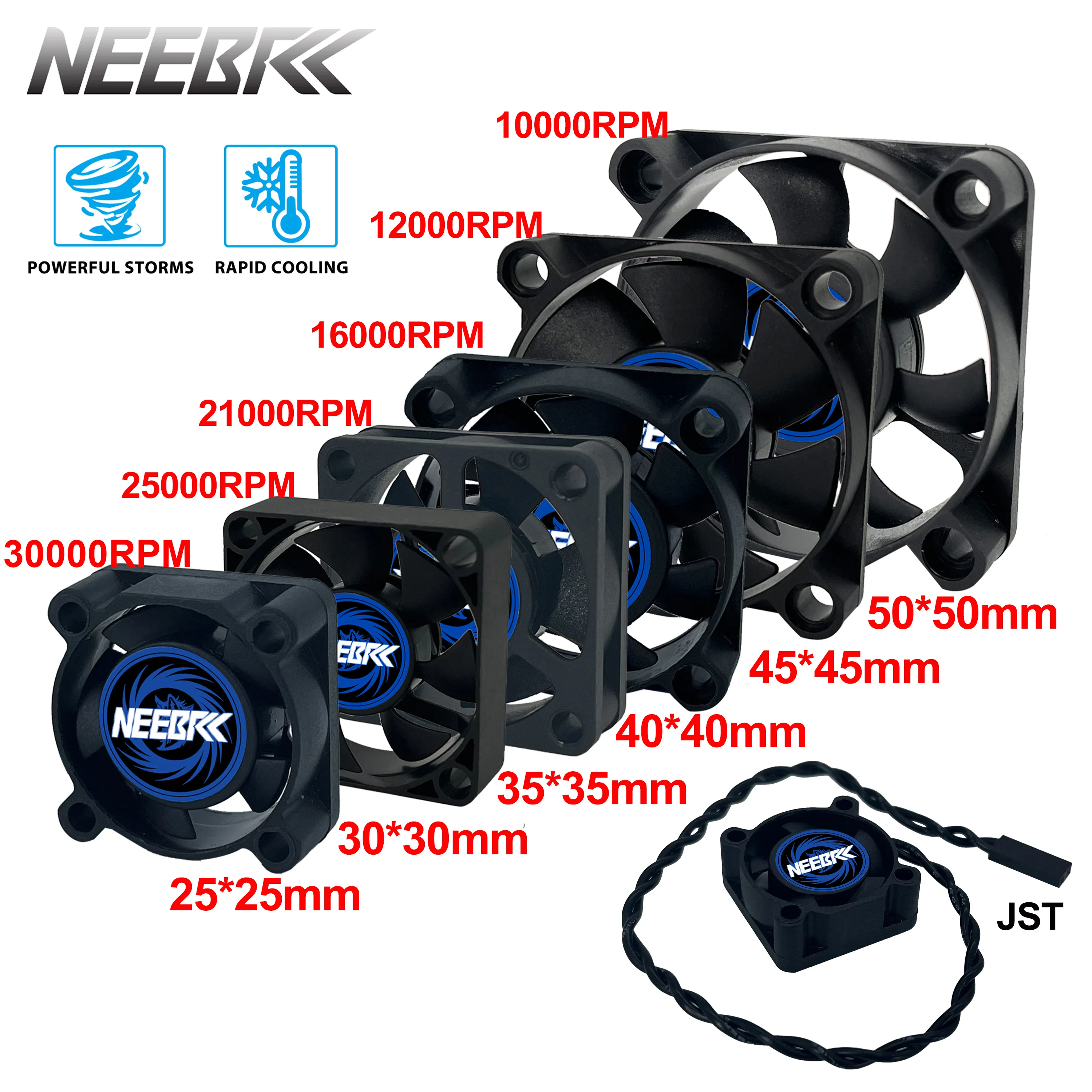 RC มอเตอร์พัดลมกันน้ํา 25/30/35/40/45/50 มม.10000-30000RPM 5 V-12 V DC Rapid Cool Cooling ฮีทซิงค์สําหรับมอเตอร์ไร้แปรง 28/36/42 มม.