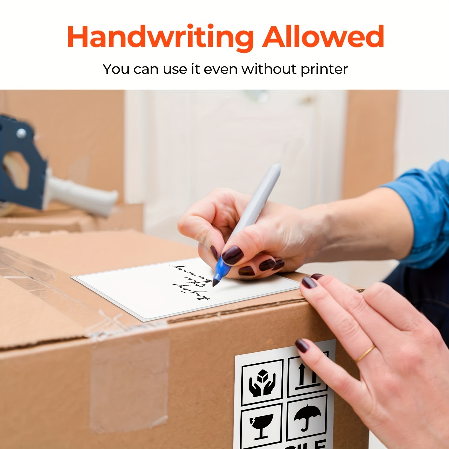 4x6インチの粘着サーマルラベル紙、500枚/ロール強力粘着、防水性と耐油性、出荷ラベルに使用