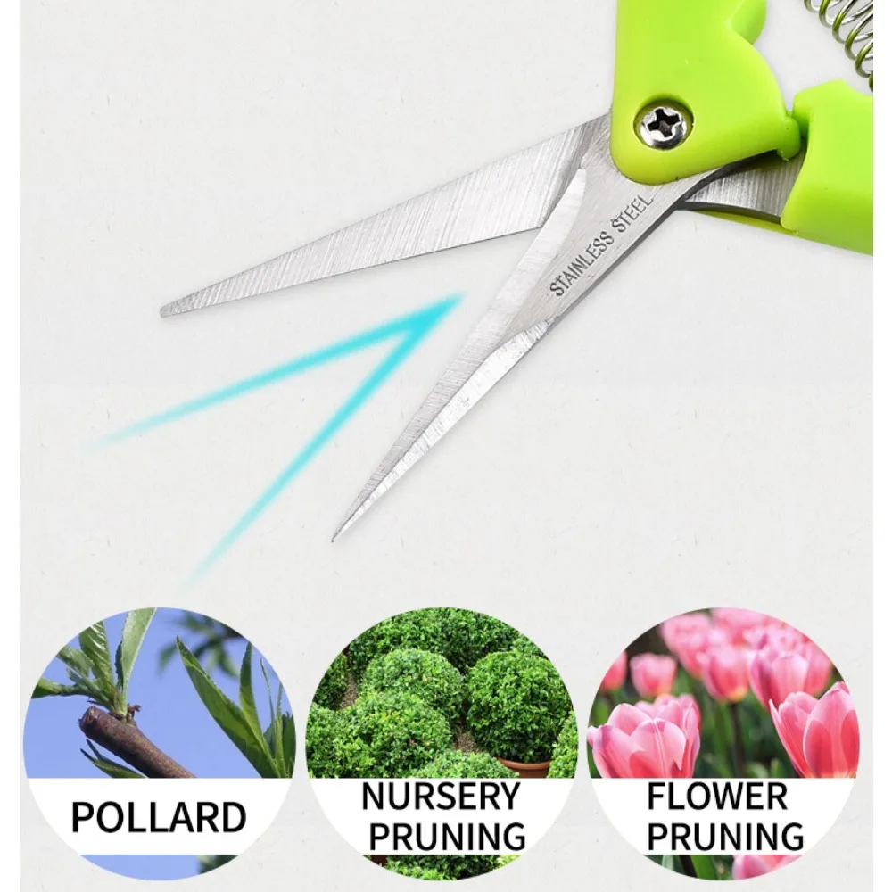 Household Potted Trim Weed Branches Small Scissors Gardening Tools Garden Pruning Shears Fruit Picking Scissors