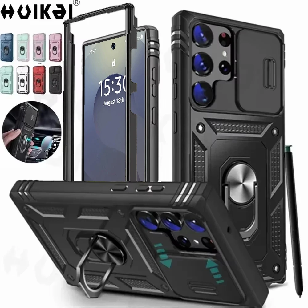 Чехол слайд-объектив для камеры Samsung Galaxy S25 Ultra S24 Ultra S24 FE S23 FE A55 A16 A15 A54 A52 A35, прочный защитный чехол