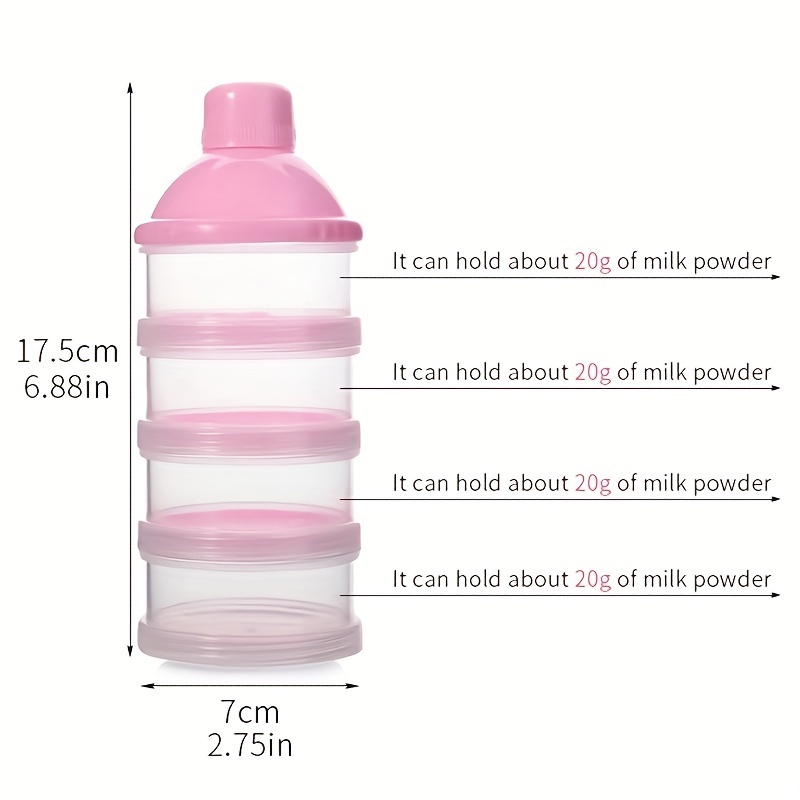 Dr.isla-Boîte de lait en poudre pour bébé, grande capacité, colorée, multicouche, complément alimentaire, indépendant, 5 grilles