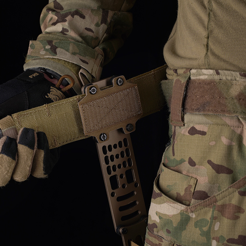 MHA Hook And Loop Bridge Tactical Modular Holster Adapter Mounting For Panel Two-piece Battle Belt Holster System Tactical Gear