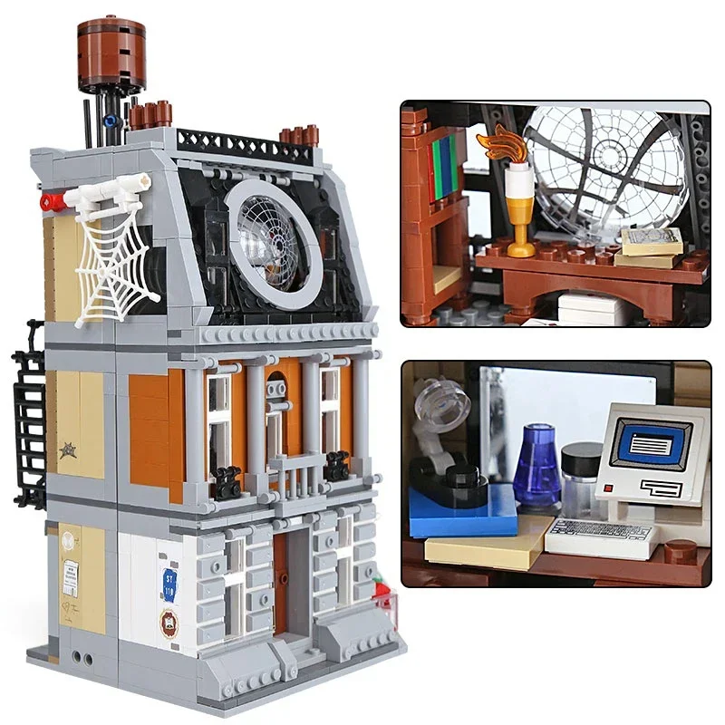 1125PCS Hero Movie Series Sanctuary Sanctuary Showdown Model Compatible with Building Blocks Children's Birthday Gifts