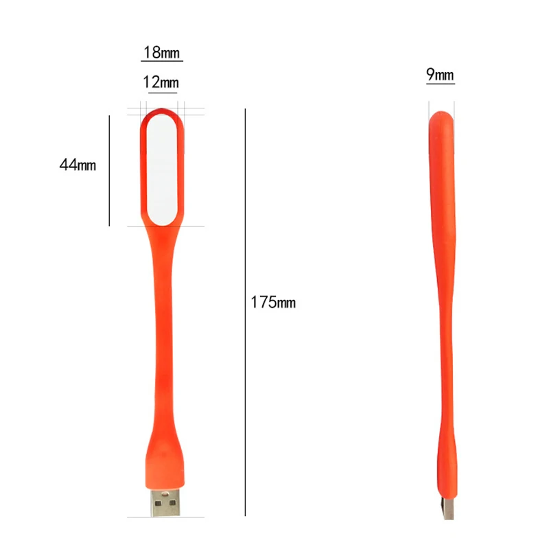 1 2PCS Mini USB LED Light Portable Book Reading Night Light Flexible Bendable Eye Protection Lamp For Power Bank Computer