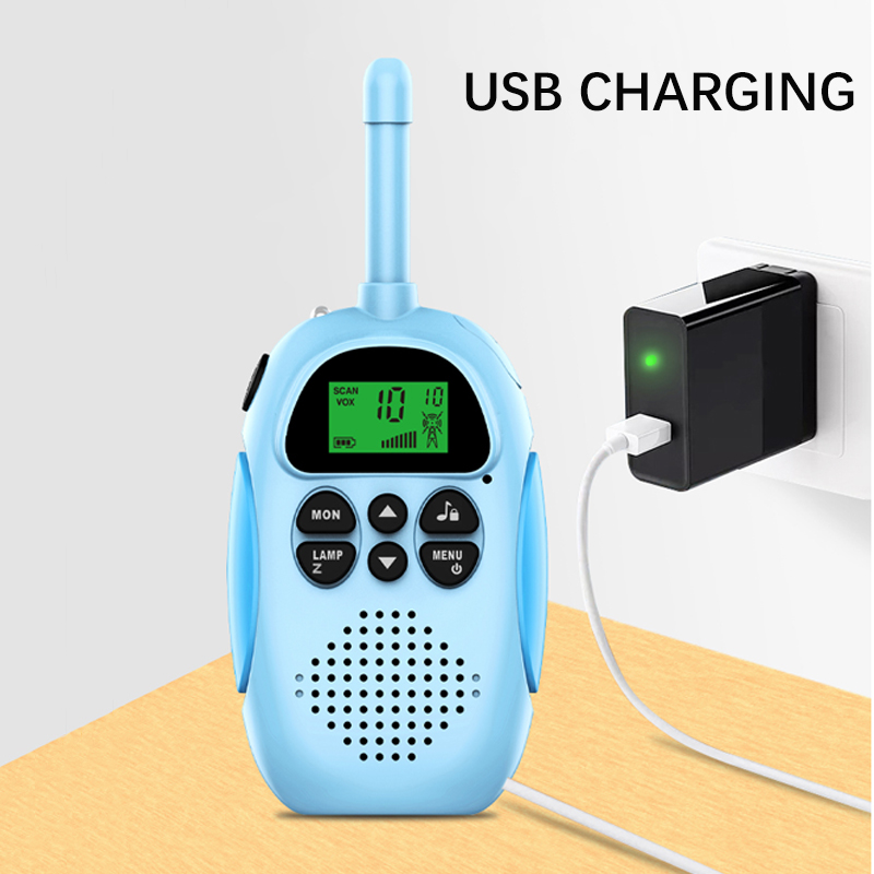 子供のワイヤレス電話おもちゃ、トランシーバー、充電式、3km範囲、uhf、ポータブル、インタラクション