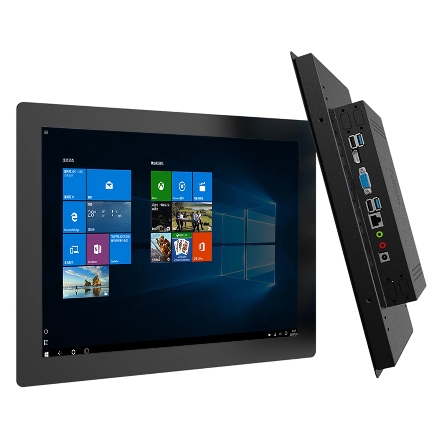 10 12 15 pulgadas Industrial todo en uno ordenador Intel Core i3 con pantalla táctil resistiva Mini Tablet Panel PC Win10 pro 1024*768