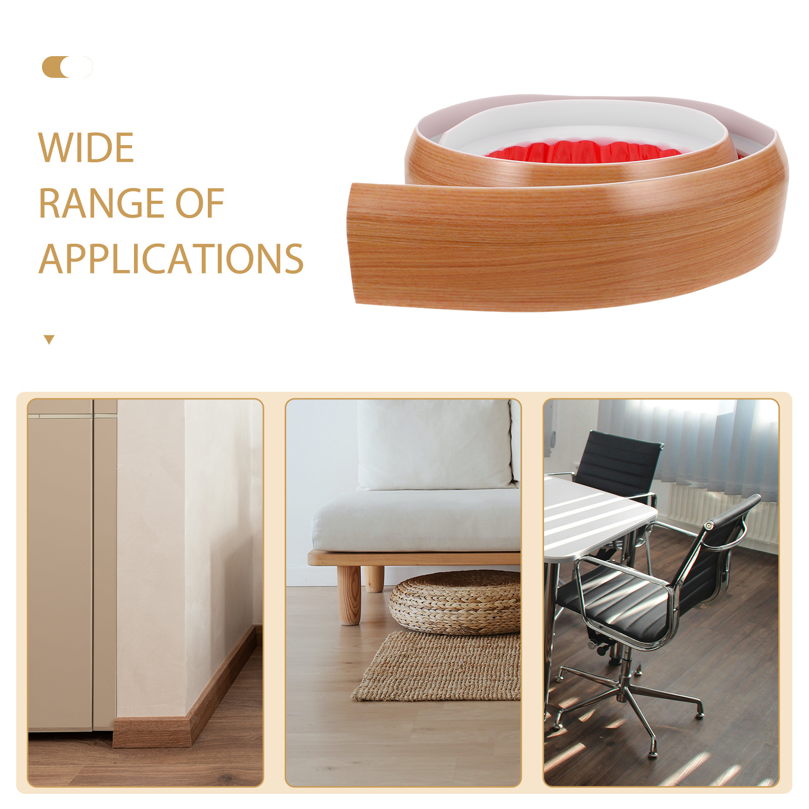 Versatile PVC Threshold Ramp Strip for Various Scenarios Easy Maintenance Durable Design for Home Use Transition Strip