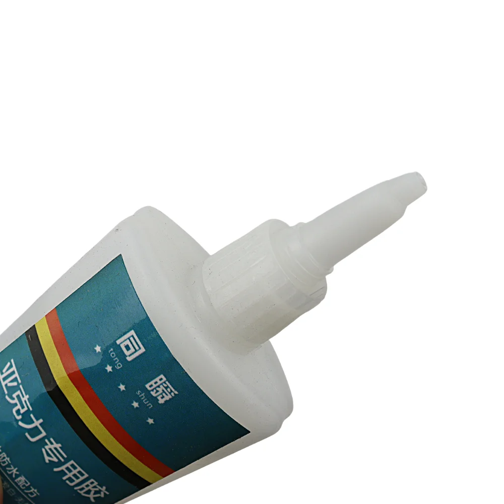 40g Strong Instant Acrylic Glue PMMA Adhesive ABS Transparent Plexiglass PVC Plastic PP PC Glue Waterproof
