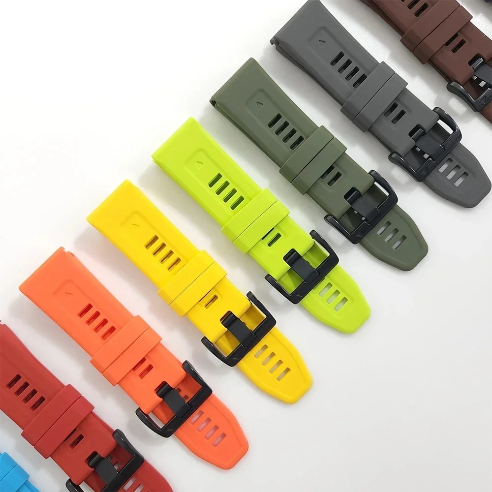 Quickfit 22mm 26mm pulseira de silicone para garmin fenix 6xpro 5xplus/epix gen 2 7x pro tactix delta instinto 2x pulseira