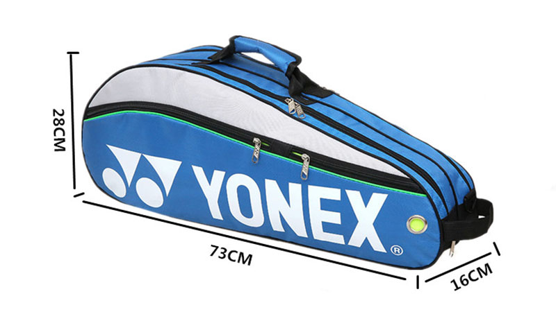 YONEX Original กระเป๋าแบดมินตัน Max สําหรับ 3 ไม้พร้อมช่องใส่รองเท้าลูกแร็กเก็ตกีฬากระเป๋าสําหรับชายหรือหญิง 9332 กระเป๋า