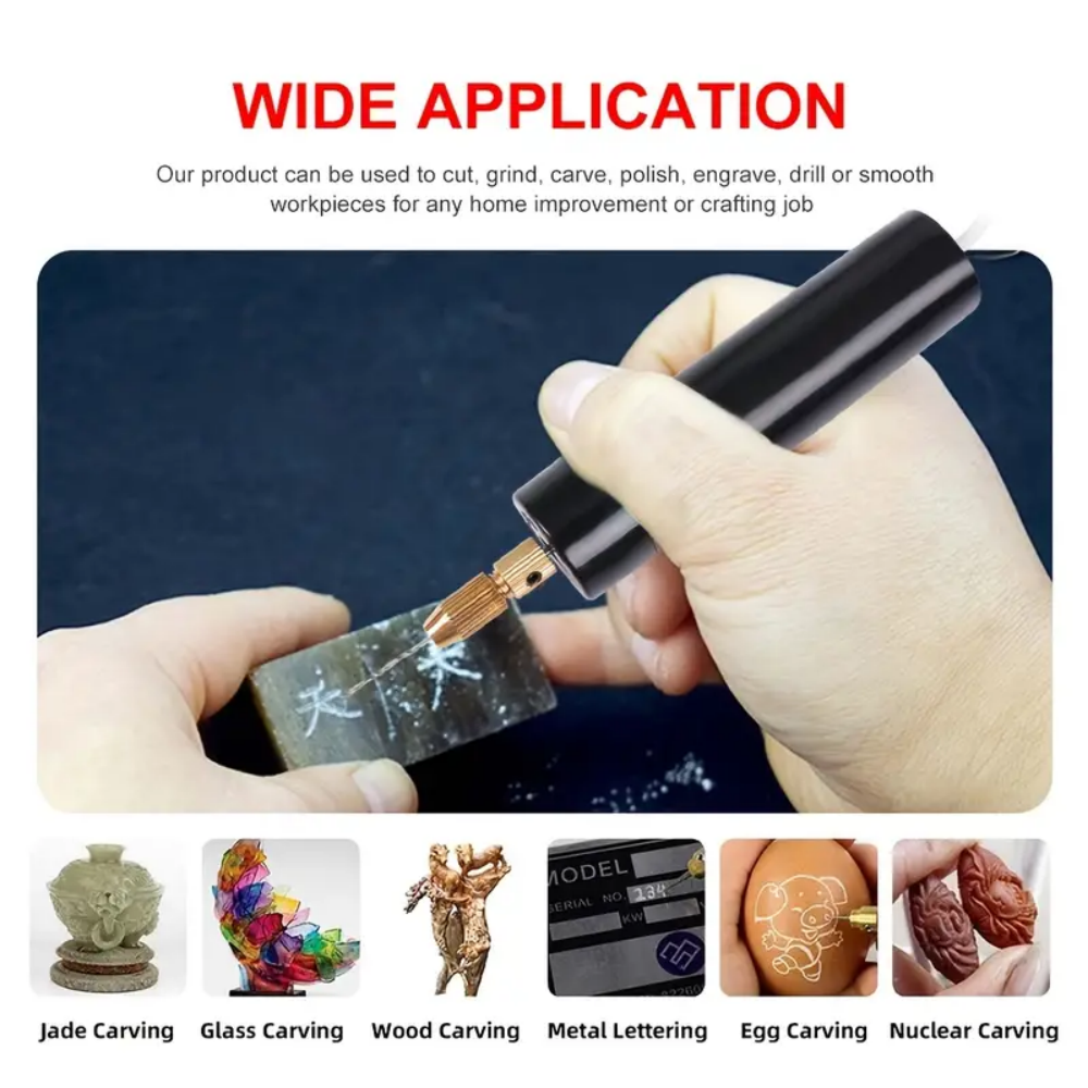 Handheld Mini furadeira elétrica, DIY USB broca elétrica ferramentas, resina epóxi, fazer jóias, artesanato em madeira, gravura Pen Tool