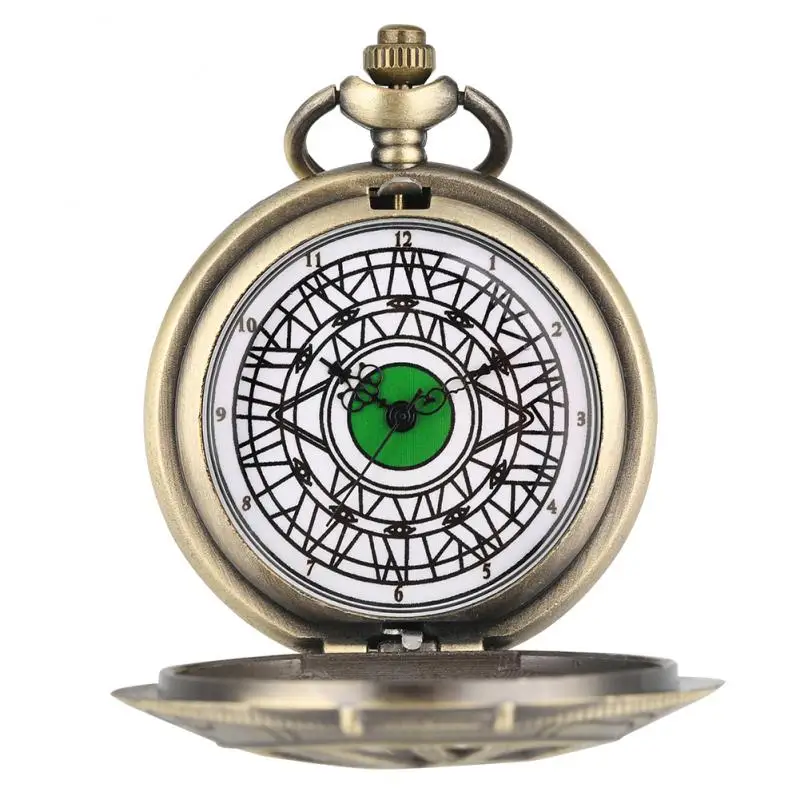Marvel Bác Sĩ Lạ Retro Hình Bầu Dục Rỗng Mắt Của Agamotto Thạch Anh Đồng Hồ Bỏ Túi Đồng Áo Len Dây Chuyền Cổ Vòng Cổ Đồng Hồ Dành Cho Nam