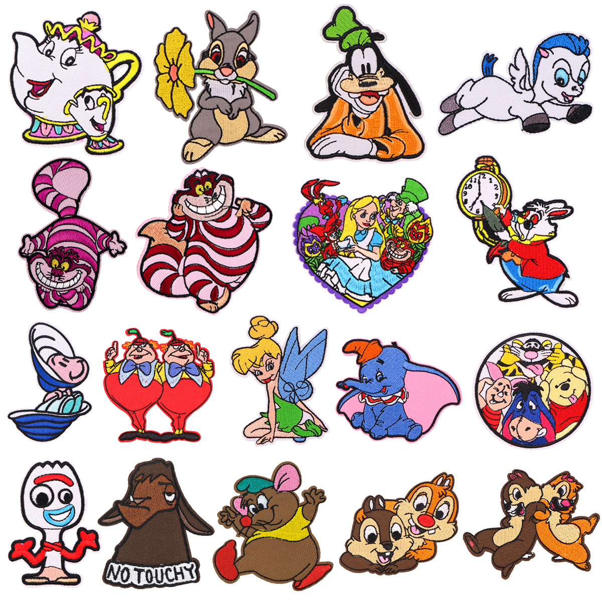 Симпатичные нашивки с животными, вышитые нашивки для одежды, наклейки, полоски, Мультяшные нашивки, наклейки на телефон