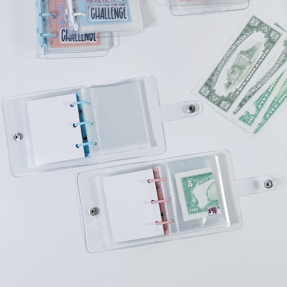 Creative Savings Deposit Bag, Cash Ledger, Mini Savings Binder, Binder Envelope Savings Challenge Book, Mini Budget Hanging Chart