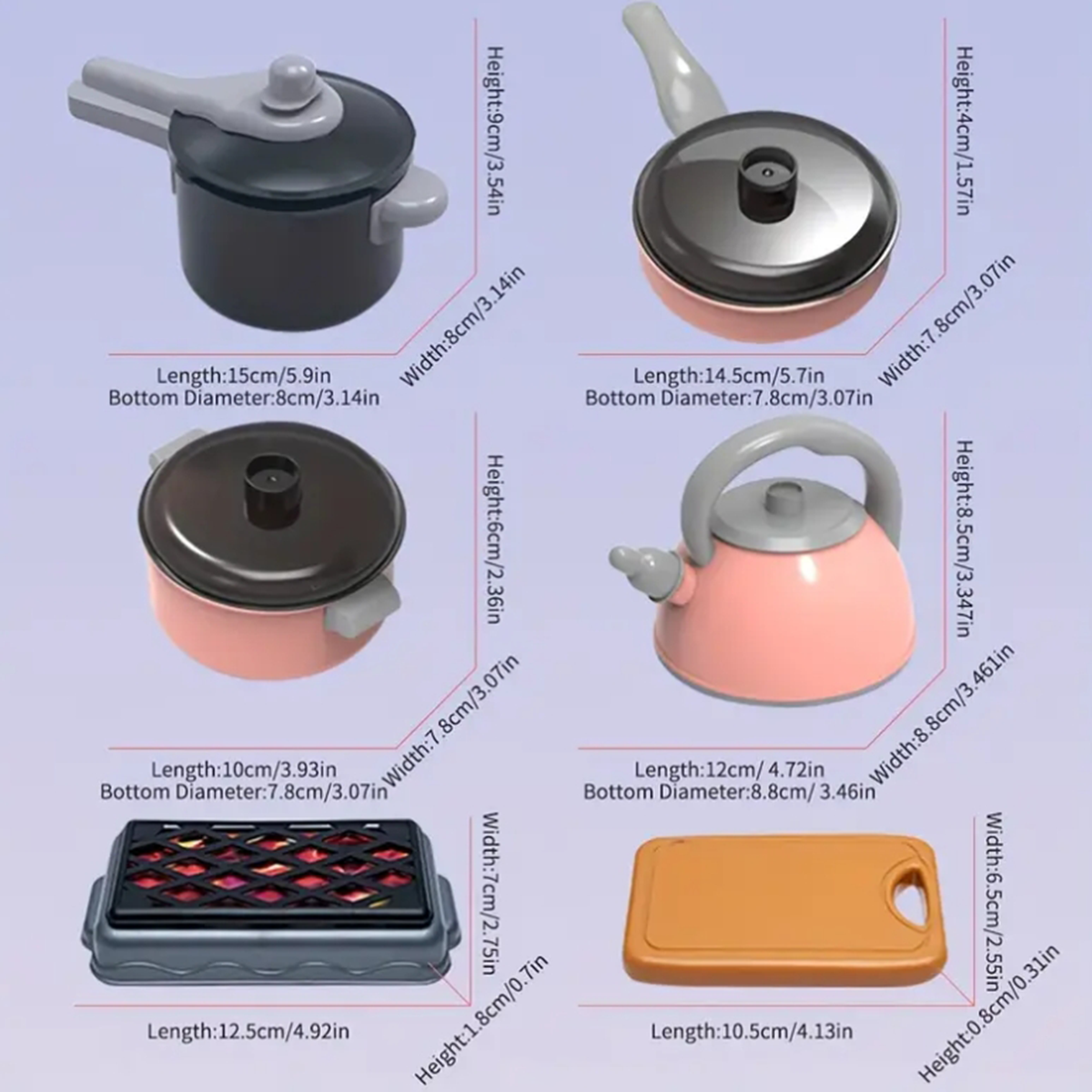 Acessórios de brinquedo de cozinha infantil, conjunto de jogo de cozinha com panelas e frigideiras, utensílios de cozinha brinquedos, conjunto de comida de jogo, vegetais de brinquedo