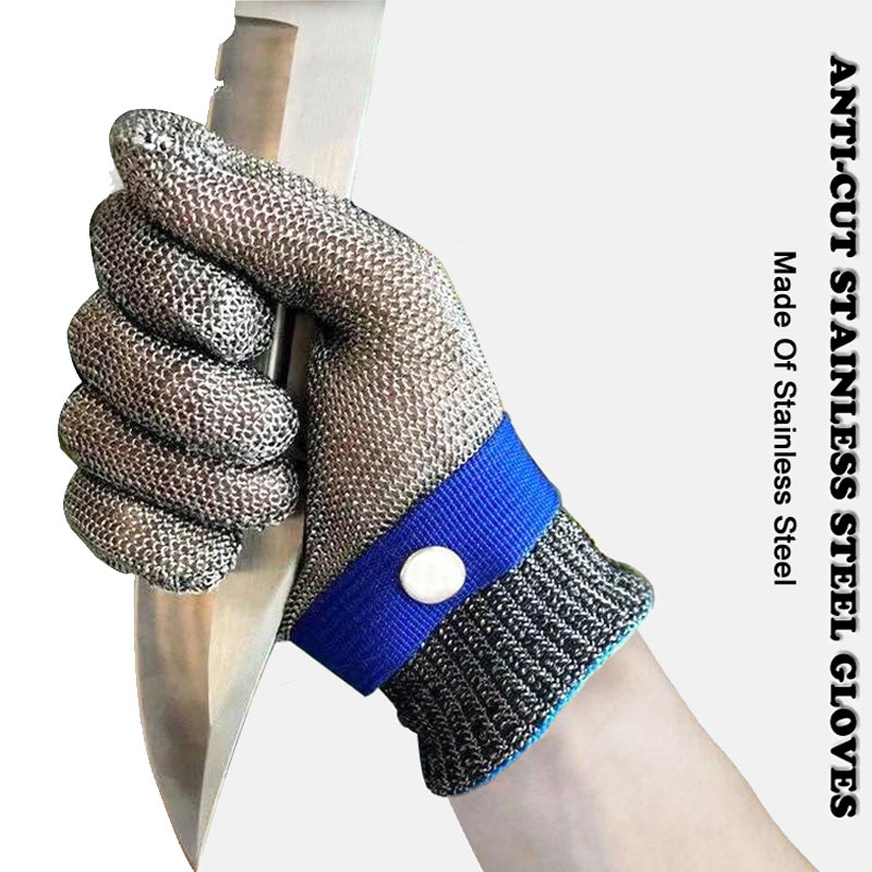 NMSafety Level 9, schnittfester Selbstverteidigungshandschuh, hochwertiges Edelstahlgeflecht, langlebig, rostfrei, zuverlässige Schutzhandschuhe