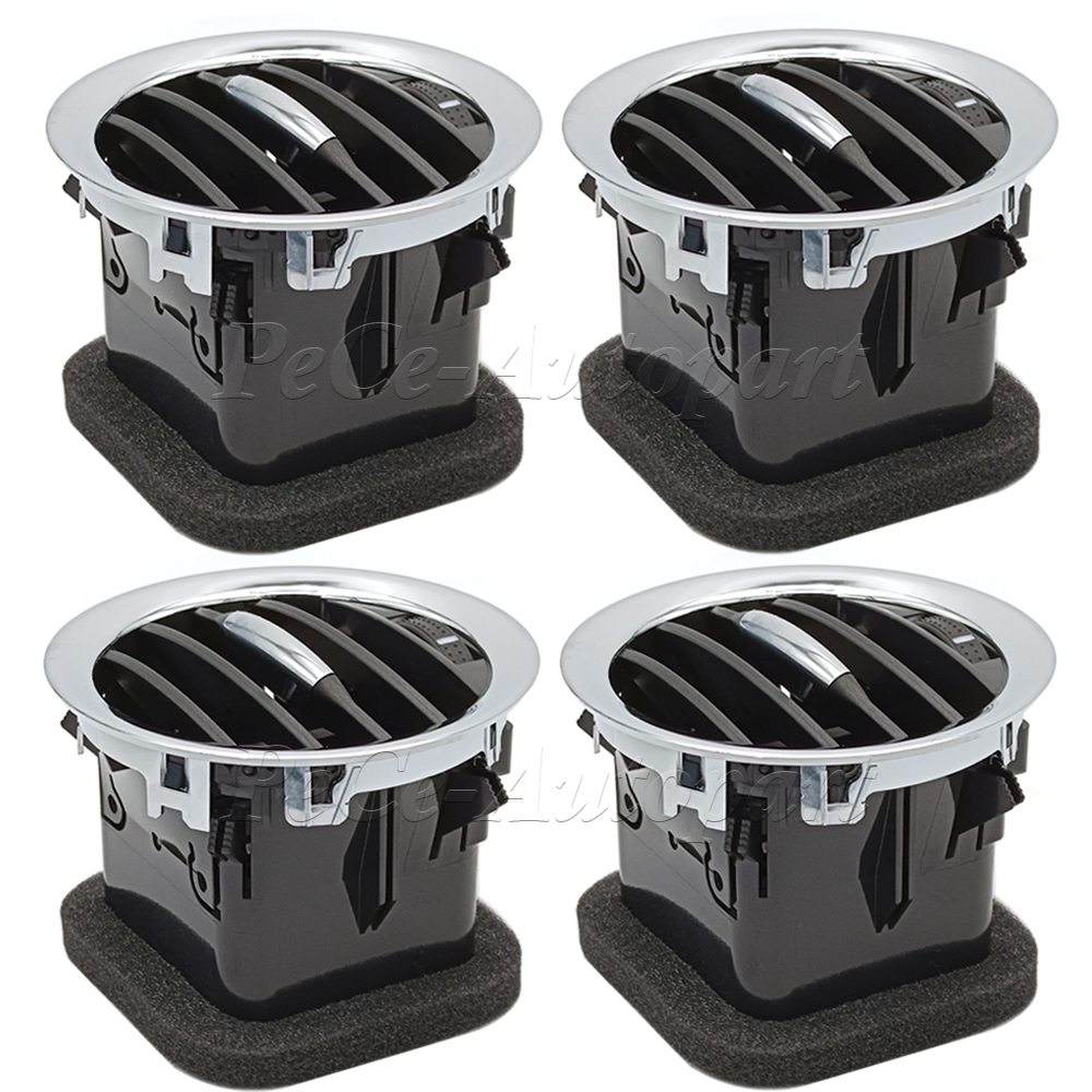 Rejilla de ventilación cromada para Opel Corsa D Adam 2201099 13417363 13365420   Salida de aire acondicionado para salpicadero interior de coche