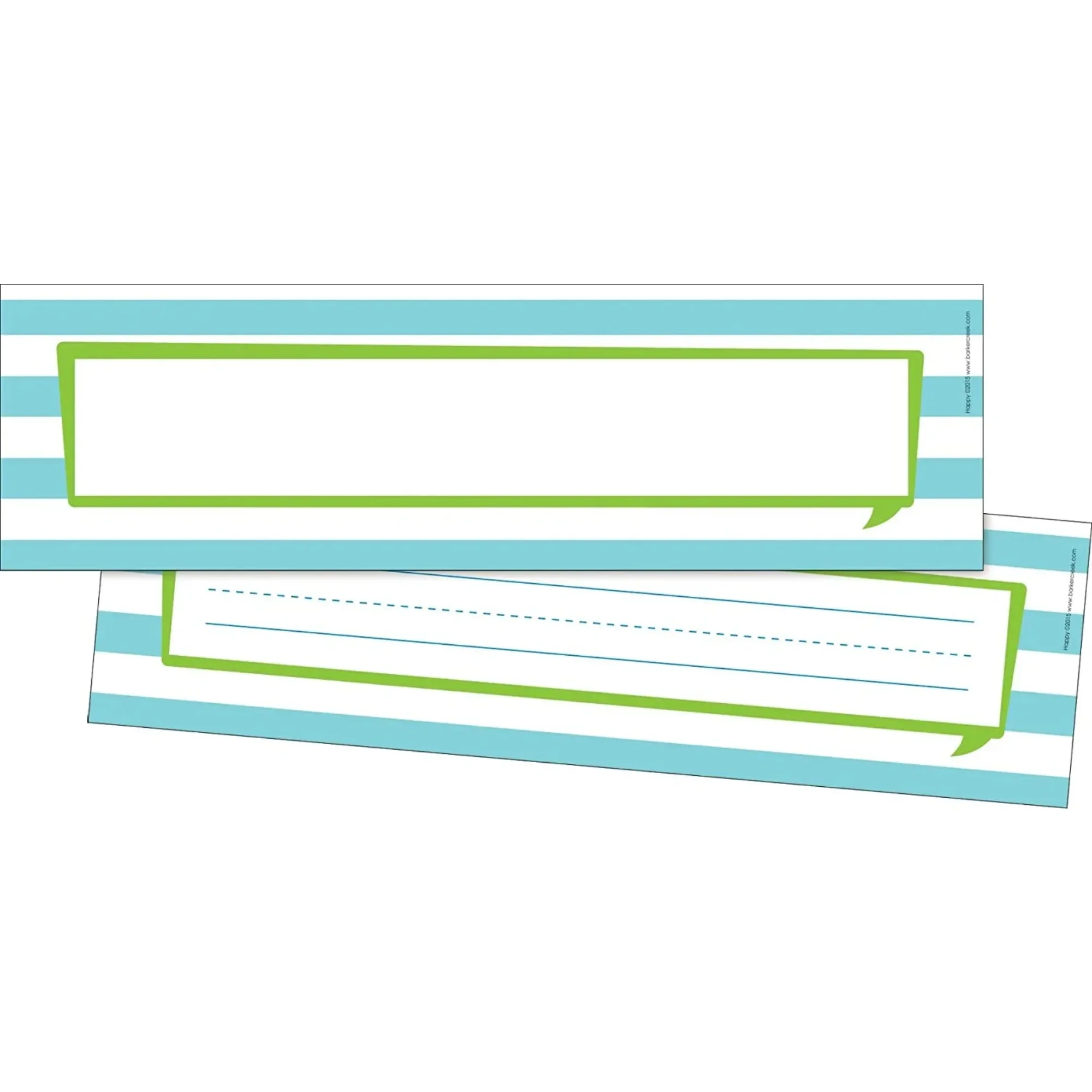 Barker Creek Double-Sided Happy Name Plates & Bulletin Board Signs 12" long x 3-1/2" wide 36/Pack