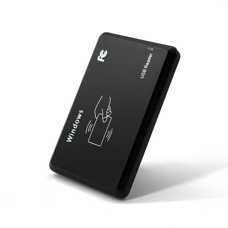 Leitor de cartão inteligente RFID 125KHz 13.56MHz ID IC Leitor programador criptografado de controle de acesso de frequência dupla com interface USB