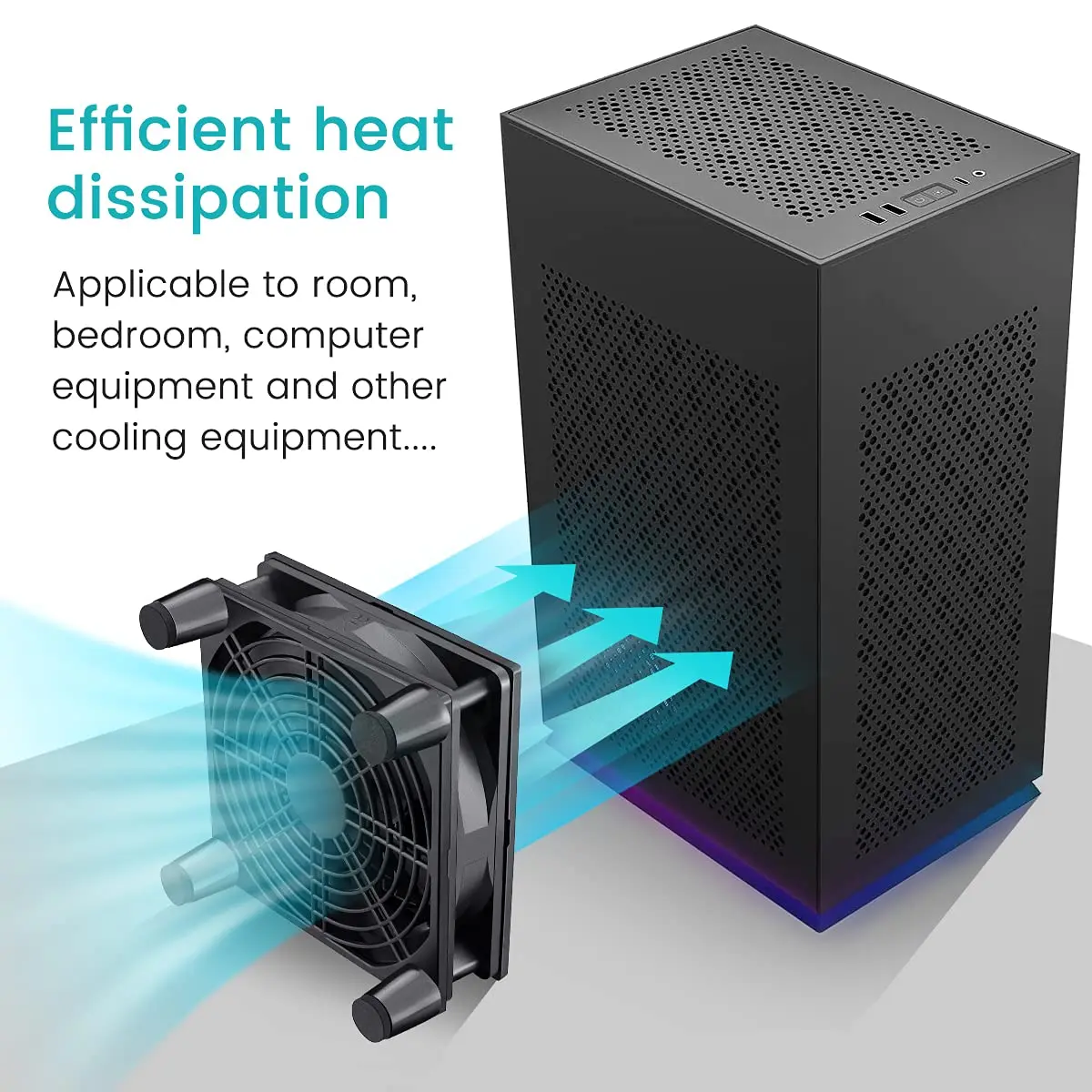 USB Powered Computer PC Case Fan 120mm 5V Silent Chassis Cooler for Router TV Cat Cooling Screws Protective Net 12cm