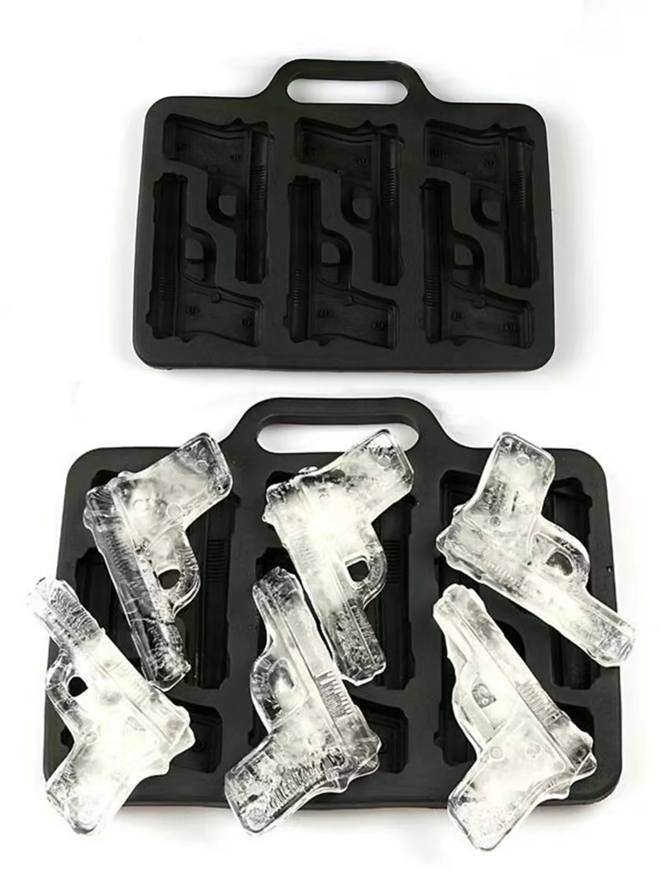 1PC Silicone Ice Cube Tray, Ice Cube Trays for Freezer, Easy Release Silicone Ice Cube Molds for Whiskey, Cocktail, Chocolate