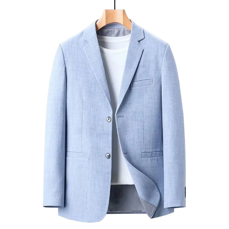 BROWON Lente Merk Jonge Mannen Blazers Jas Nieuwe Effen Kleur Blazer voor Mannelijke Casual Kantoor Kleding Mans Nieuw in Pakken & Blazers