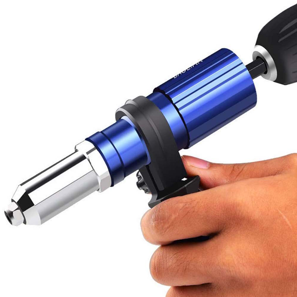 Adaptador Elétrico Rivet Nut Gun, Ferramenta de Rebite Sem Fio, Insert Nut, Pull Drill, 2.4mm-4.8mm, Novo