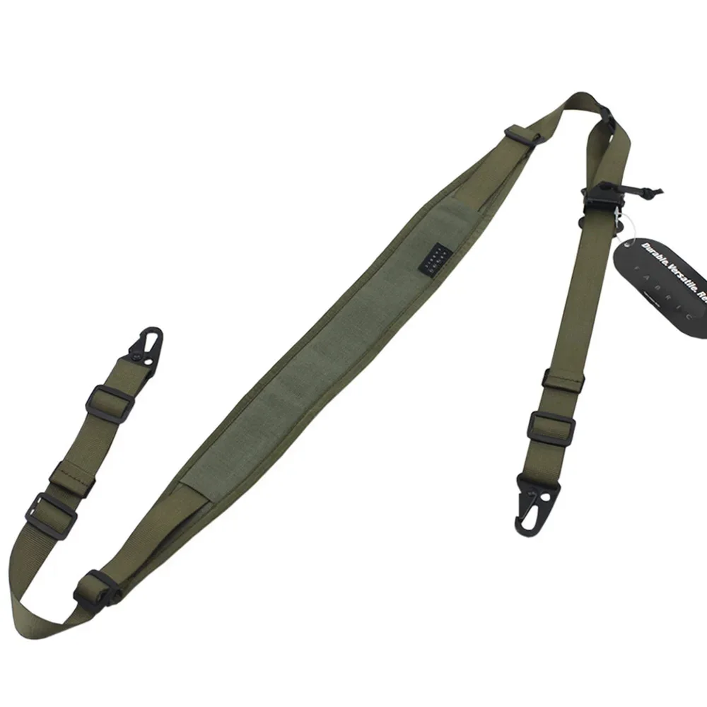 ยุทธวิธี Modular RIFLE สลิงที่ถอดออกได้ 2 จุด/1 จุด 2.25 "กว้างเบาะยิงปืนสลิงการล่าสัตว์ปืนไรเฟิลอุปกรณ์เสริม