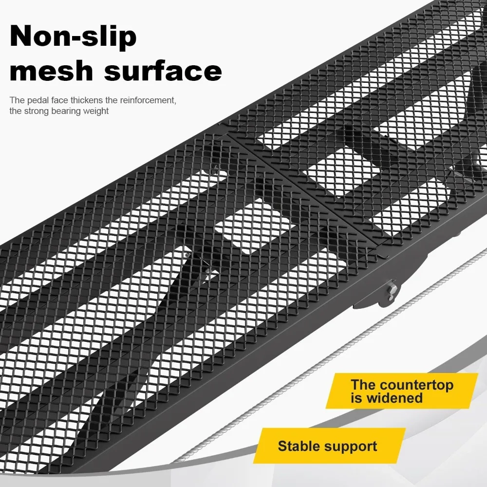 Scaffolding Platform 15.75x59.05 Adjustable Work Platform Support 660 lbs Portable Scaffold 5 Gear Adjust Height 31 to 46 inches