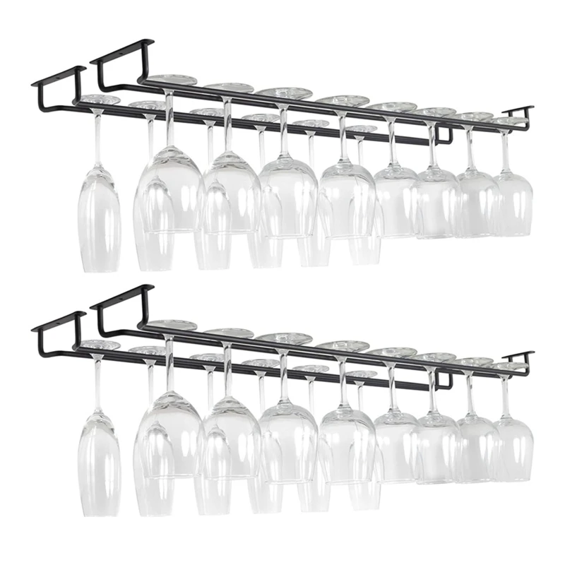 NICEFurniture ที่มีประโยชน์เหล็ก Wine Rack ผู้ถือแก้วแขวนบาร์แขวนชั้นวาง Wine Rack ขาตั้งผู้ถือกระดาษม้วนสำหรับ Home