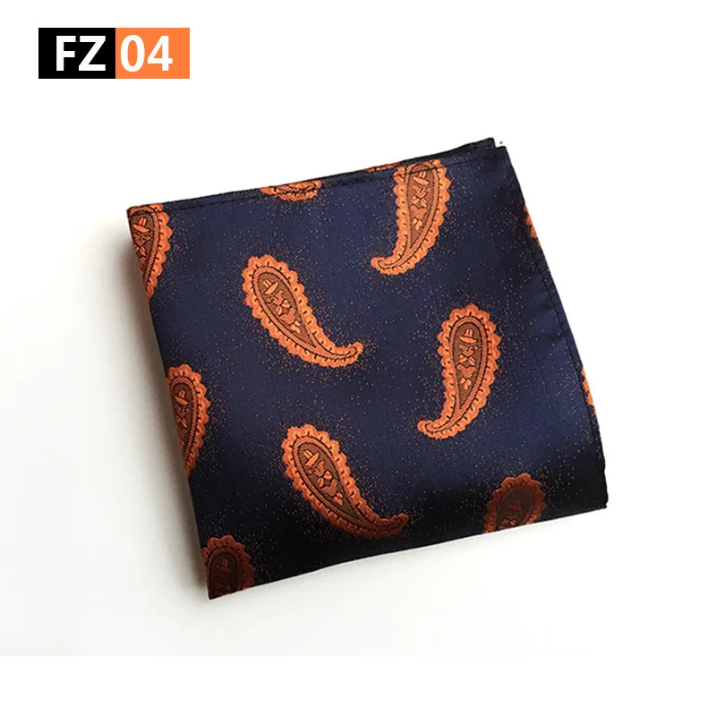 Klassisches Taschentuch mit Paisley-Blumenmuster, Seidensatin, Herren-Taschentuch, modisch, klassisch, für Hochzeit, Party, Einstecktuch
