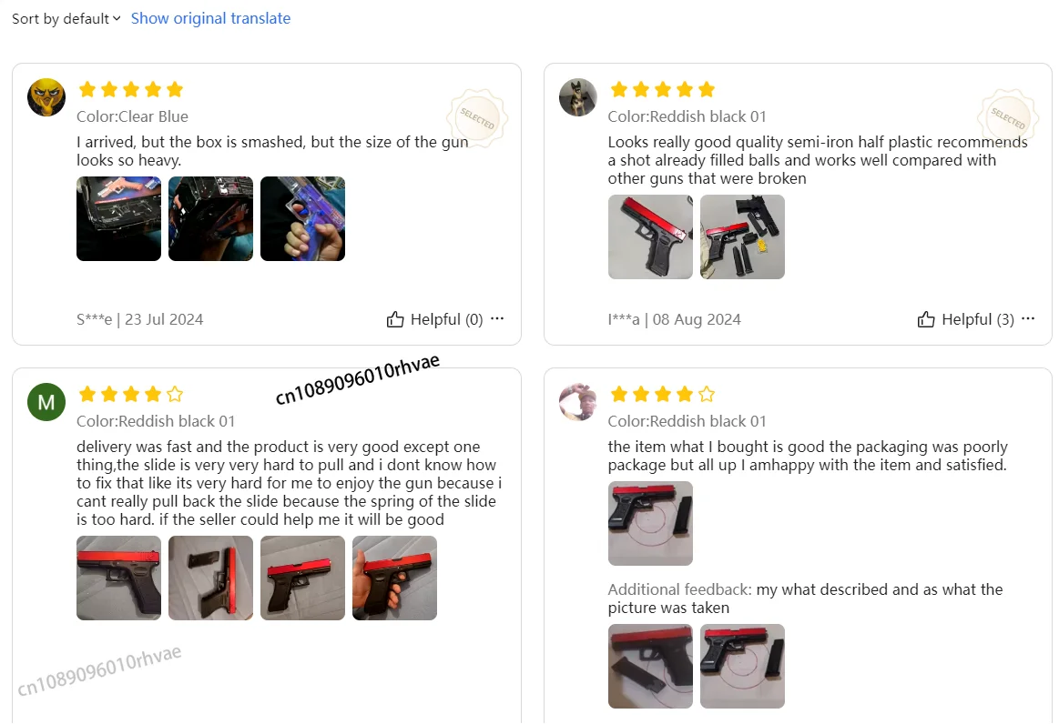 New metal black  pistol simulation pistol outdoor combat shooting BB bullets boy birthday Christmas gift 2025