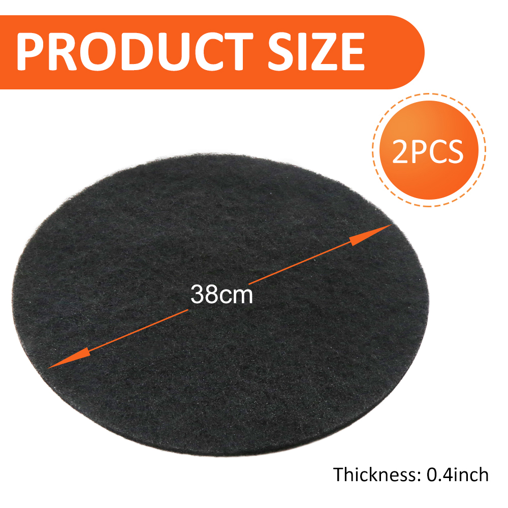 38cm オイルドレンスプラッシュパッド、2個 スプラッターパッドなし ラウンドパッド 車のオイル交換用トランスミッションドレンパン
